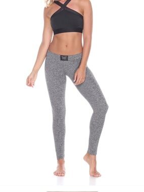 Heroine Sport Heather Grey Performance Low Rise Leggings Size XS